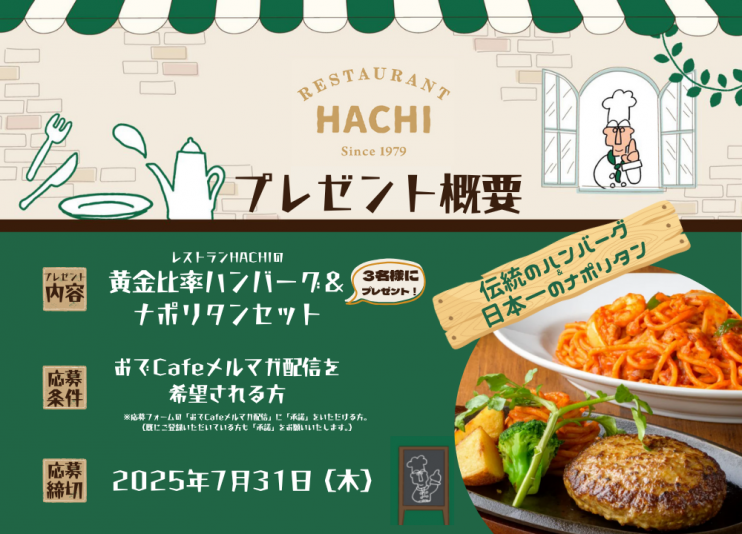 黄金比率ハンバーグ＆ナポリタンセット 各２食分を３名様にプレゼント！